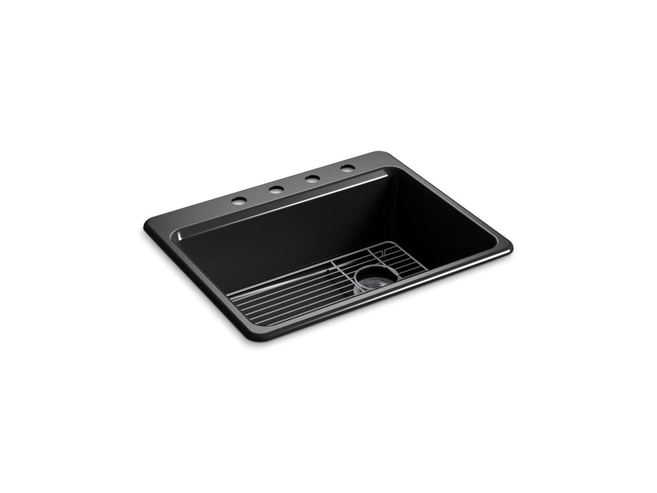 KOHLER K-8668-4A1 Riverby 27" top-mount single-bowl kitchen sink