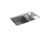 KOHLER K-8669-5UA3 Riverby 33" undermount double-bowl workstation kitchen sink