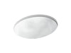 KOHLER K-14218-HD1 Sartorial Herringbone Caxton 19-1/4" oval undermount bathroom sink, no overflow