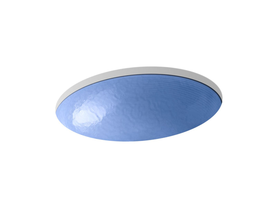 KOHLER K-2741-G6 Whist 19" oval wall-mount/undermount bathroom sink, no overflow
