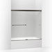 KOHLER K-707000-D3 Revel Sliding bath door, 55-1/2" H x 56-5/8 - 59-5/8" W, with 1/4" thick Frosted glass