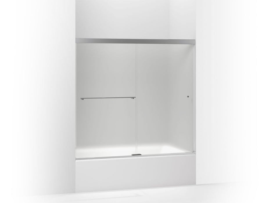 KOHLER K-707000-D3 Revel Sliding bath door, 55-1/2" H x 56-5/8 - 59-5/8" W, with 1/4" thick Frosted glass
