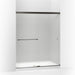 KOHLER K-707200-D3 Revel Sliding shower door, 70" H x 56-5/8 - 59-5/8" W, with 1/4" thick Frosted glass