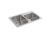 KOHLER K-75791-1 Verse 33" top-/undermount double-bowl kitchen sink