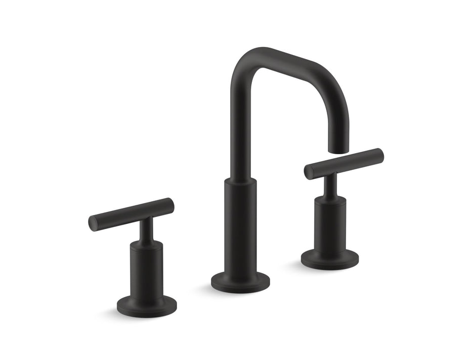 KOHLER K-14406-4 Purist Widespread bathroom sink faucet with Lever handles, 1.2 gpm