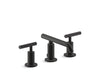 KOHLER K-14410-4 Purist Widespread bathroom sink faucet with Lever handles, 1.2 gpm