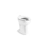 KOHLER K-96057-L Highcliff Ultra Floor-mount top spud flushometer bowl with bedpan lugs