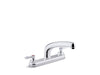 KOHLER K-810T20-4AFA Triton Bowe 1.8 gpm kitchen sink faucet with 8-3/16" swing spout, aerated flow and lever handles
