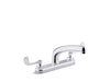 KOHLER K-810T20-5AFA Triton Bowe 1.8 gpm kitchen sink faucet with 8-3/16" swing spout, aerated flow and wristblade handles