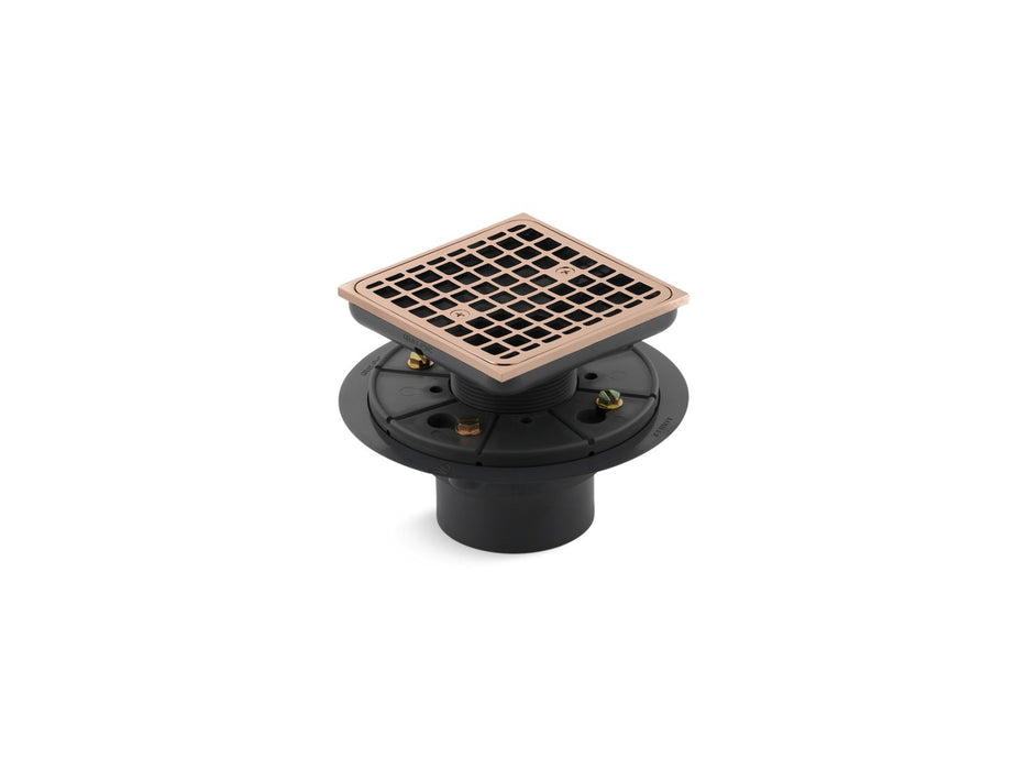 KOHLER K-9136 Clearflo Square design tile-in shower drain