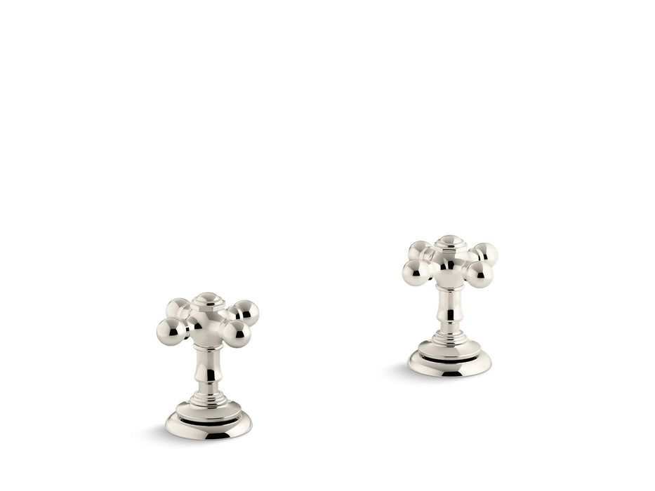 KOHLER K-T98071-3 Artifacts Deck-mount bath faucet handle trim with Cross design