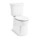 KOHLER K-33813-RA Corbelle Tall two-piece elongated toilet with skirted trapway, 1.28 gpf