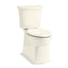 KOHLER K-33813-RA Corbelle Tall two-piece elongated toilet with skirted trapway, 1.28 gpf