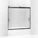 KOHLER K-706002-D3 Levity Sliding bath door, 59-3/4" H x 56-5/8 - 59-5/8" W, with 1/4" thick Frosted glass