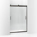 KOHLER K-706008-L Levity Sliding shower door, 74" H x 43-5/8 - 47-5/8" W, with 1/4" thick Crystal Clear glass