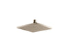 KOHLER K-13695-G Contemporary 8" square single-function rainhead, 1.75 gpm