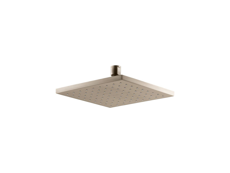 KOHLER K-13695-G Contemporary 8" square single-function rainhead, 1.75 gpm