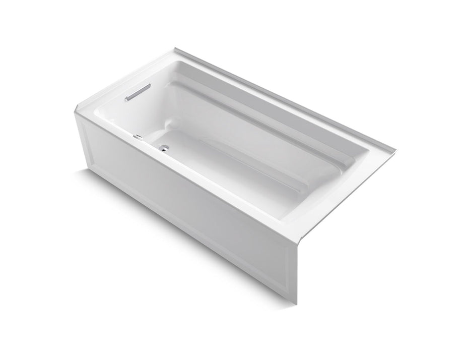 KOHLER K-1125-LAW Archer 72" x 36" alcove bath with Bask heated surface, left drain