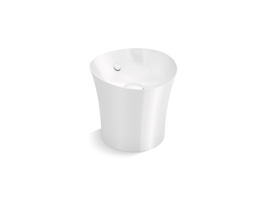 KOHLER K-20703 Veil 16" round vessel bathroom sink or pedestal sink basin