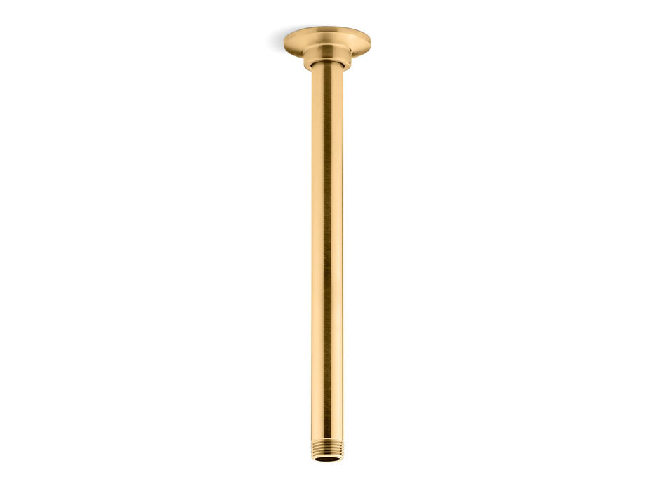 KOHLER 12" ceiling-mount single-function rainhead arm and flange