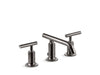 KOHLER K-14410-4 Purist Widespread bathroom sink faucet with Lever handles, 1.2 gpm