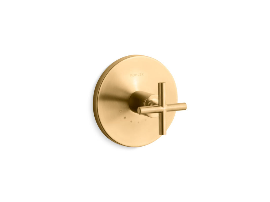 KOHLER Purist MasterShower temperature control valve trim with cross handle