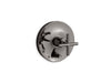 KOHLER K-T14501-3 Purist Rite-Temp valve trim with push-button diverter and cross handle
