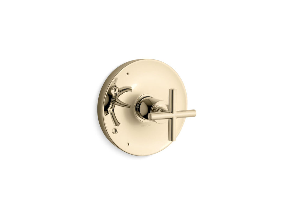 KOHLER K-TS14423-3 Purist Rite-Temp valve trim with cross handle