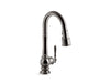 KOHLER K-99261 Artifacts Pull-down kitchen sink faucet with three-function sprayhead