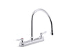 KOHLER K-810T70-4AFA Triton Bowe 1.8 gpm kitchen sink faucet with 9-5/16" gooseneck spout, aerated flow and lever handles