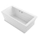 KOHLER K-6367-W1 Stargaze 72" x 36-1/4" freestanding bath with Bask heated surface and fluted shroud
