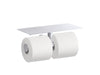 KOHLER Components Covered double toilet paper holder
