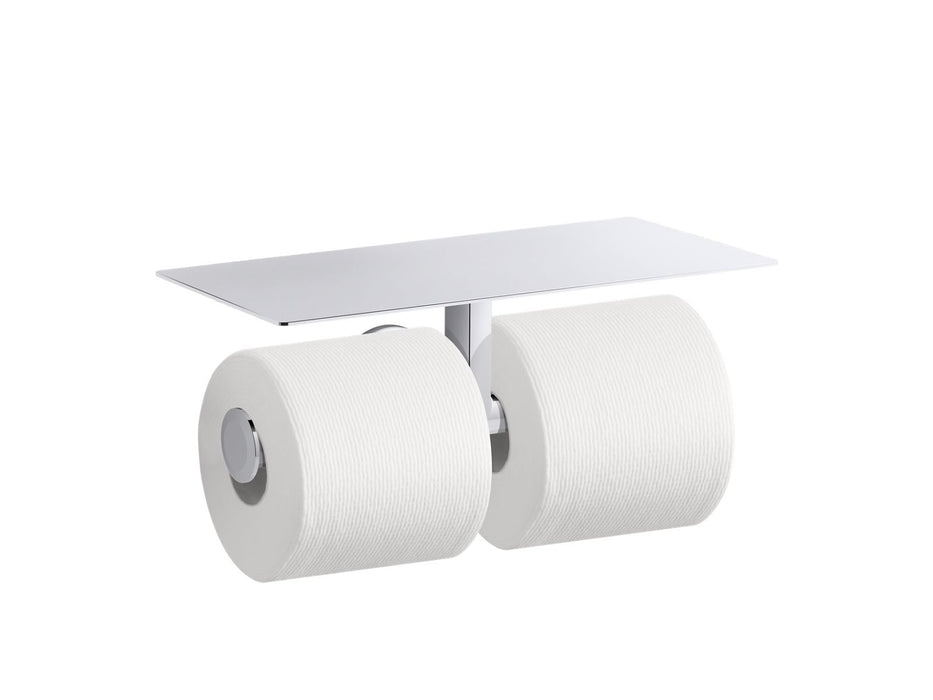 KOHLER Components Covered double toilet paper holder