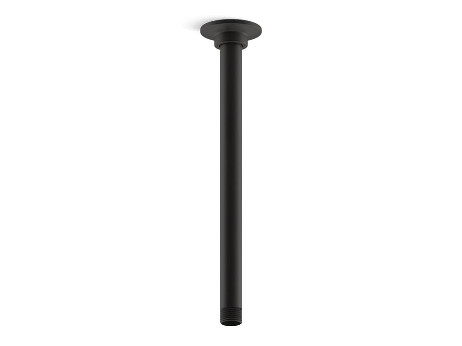 KOHLER 12" ceiling-mount single-function rainhead arm and flange