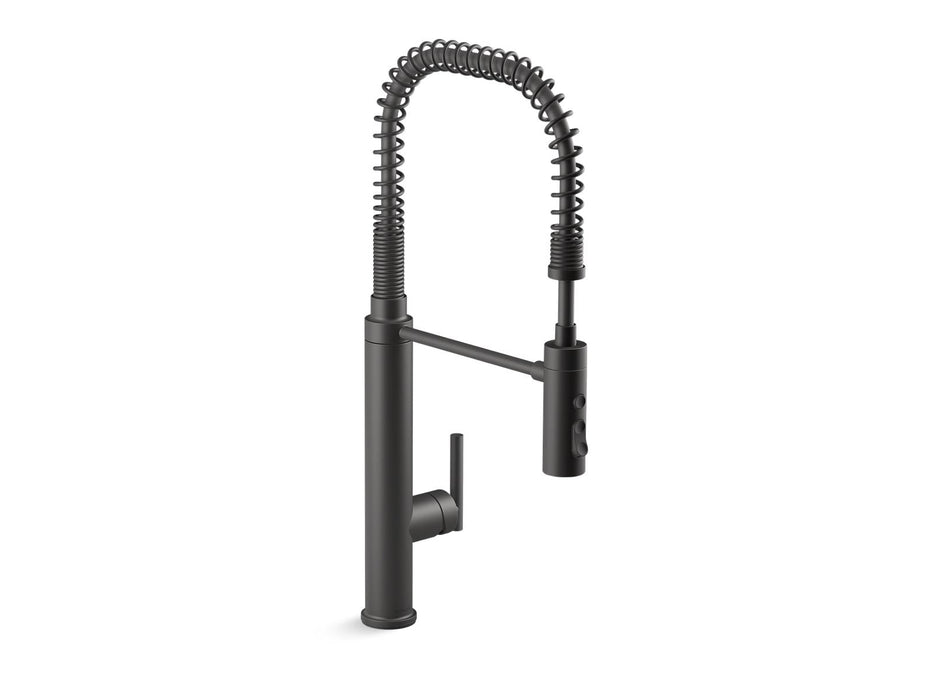 KOHLER K-24982 Purist Semi-professional kitchen sink faucet with three-function sprayhead