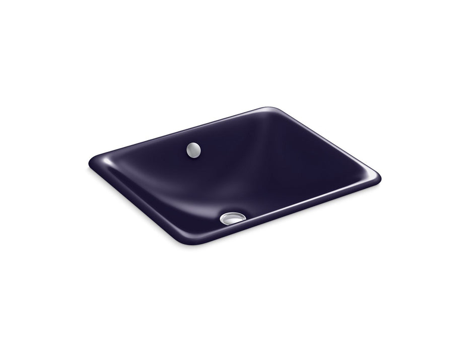 KOHLER K-5400 Iron Plains 18-1/2" rectangular drop-in/undermount bathroom sink