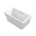 KOHLER K-24019-GHW Stargaze 60" x 34" freestanding Heated BubbleMassage air bath with Bask heated surface and fluted shroud