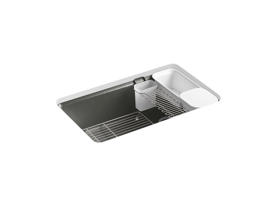 KOHLER K-5871-5UA3 Riverby 33" undermount single-bowl workstation kitchen sink