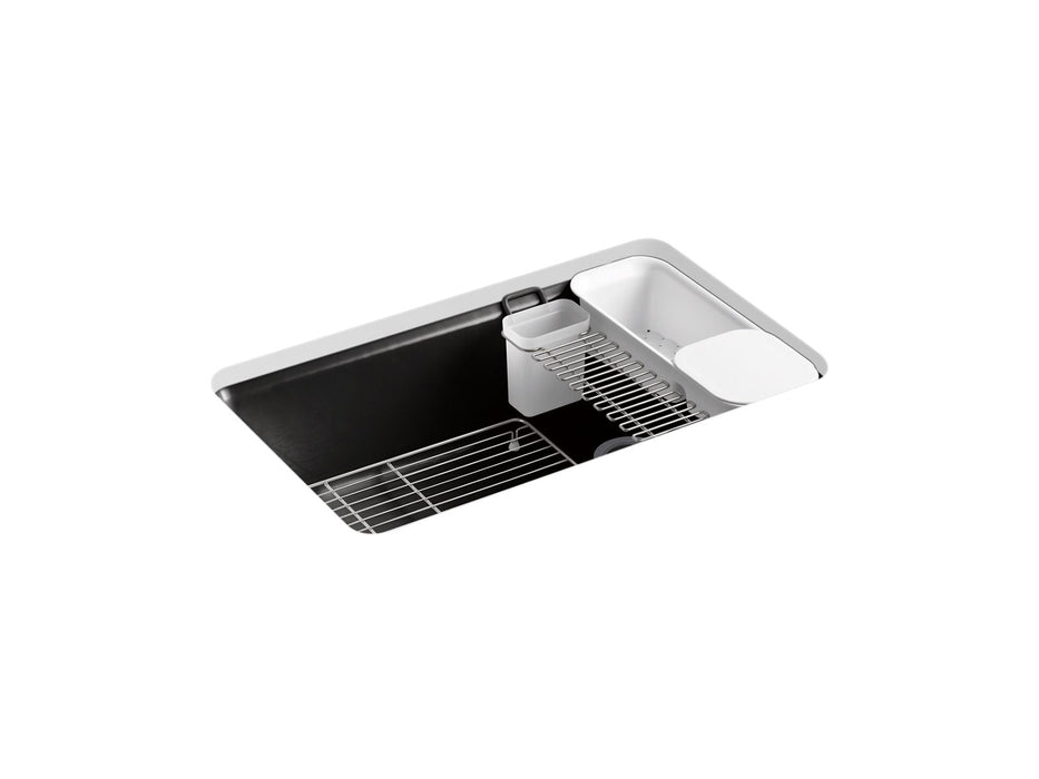 KOHLER K-5871-5UA3 Riverby 33" undermount single-bowl workstation kitchen sink