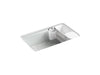 KOHLER K-5871-5UA3 Riverby 33" undermount single-bowl workstation kitchen sink