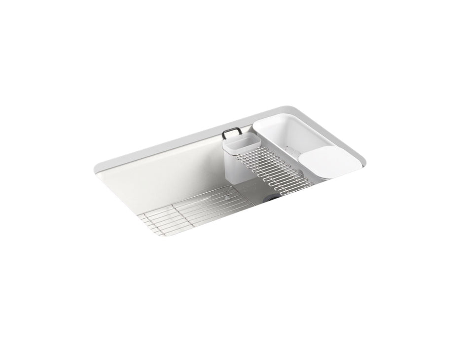 KOHLER K-5871-5UA3 Riverby 33" undermount single-bowl workstation kitchen sink