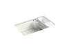 KOHLER K-5871-5UA3 Riverby 33" undermount single-bowl workstation kitchen sink