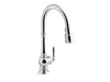 KOHLER K-29709 Artifacts Touchless pull-down kitchen sink faucet with three-function sprayhead