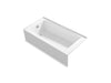 KOHLER K-26109-LA Entity 60" x 30" alcove bath, left drain