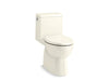 KOHLER K-78080 Reach One-piece compact elongated toilet with skirted trapway, 1.28 gpf