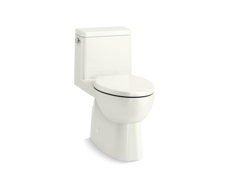 KOHLER K-78080 Reach One-piece compact elongated toilet with skirted trapway, 1.28 gpf