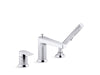 KOHLER K-74032-4 Taut Deck-mount bath faucet with handshower