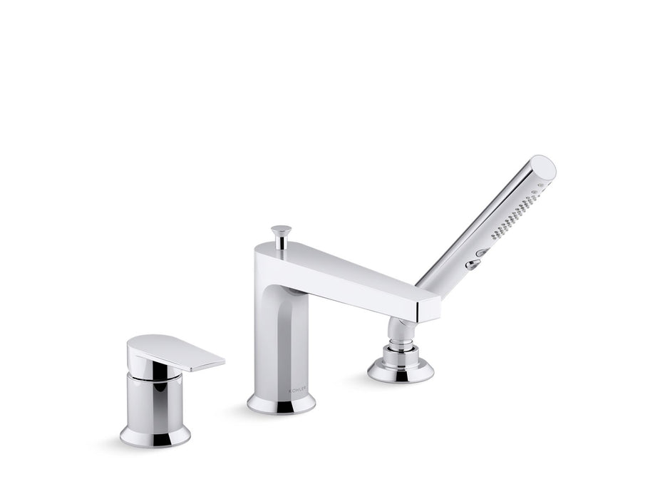 KOHLER K-74032-4 Taut Deck-mount bath faucet with handshower