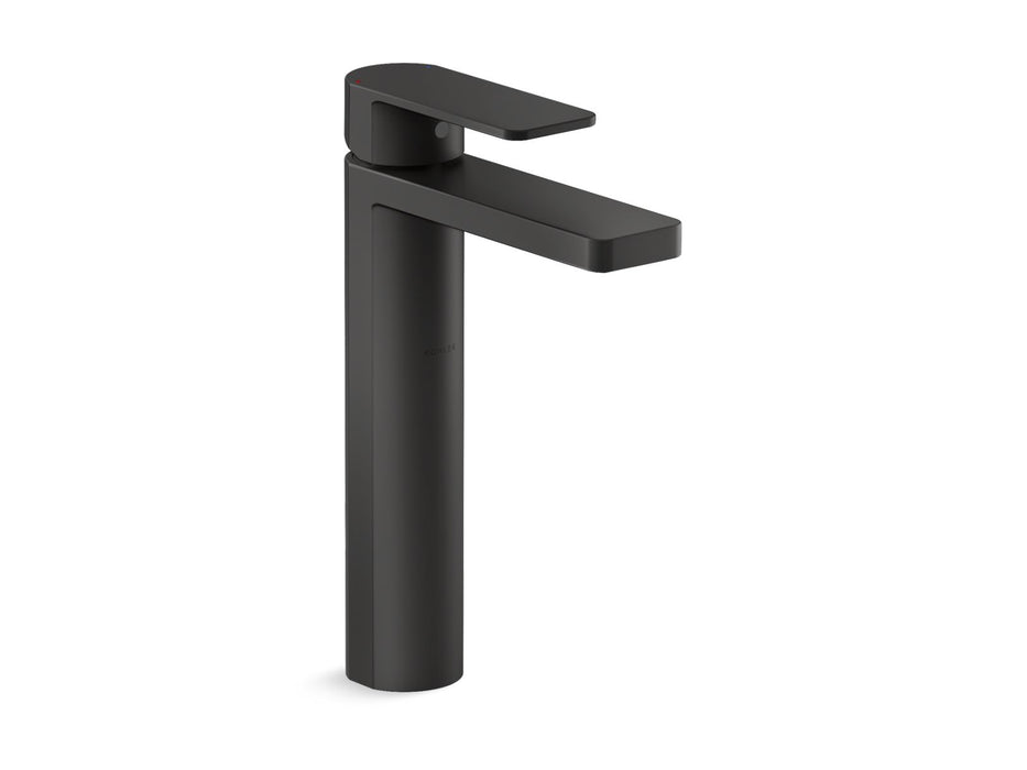 KOHLER K-23475-4N Parallel Tall single-handle bathroom sink faucet, 0.5 gpm