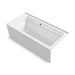 KOHLER K-1949-XGHRA Archer 66" x 32" alcove Heated BubbleMassage air bath and whirlpool, right drain